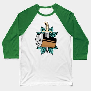 Coffee Tattoo Baseball T-Shirt